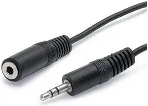 com 6 ft 3.5mm Stereo Extension Audio Cable - M/F - 6ft Stereo Extension Cable - 3.5mm Audio - 6ft Stereo Audio Cable (MU6MF)