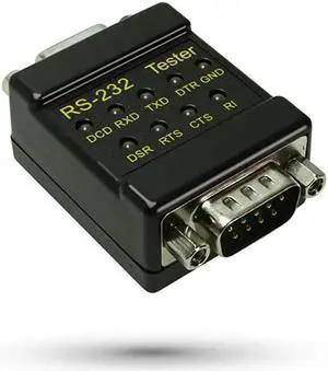 RS232 LED Link Tester DB9 Male to DB9 Female