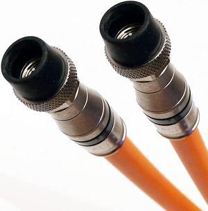 TRISHIELD 14AWG 75 Ohm GEL COATED BRAID DIRECT BURIAL RG11 UNDERGROUND COAXIAL CABLE BELDEN PPC ANTICORROSIVE WEATHER BOOT CONNECTORS UL ETL CUT TO ORDER ASSEMBLED IN USA