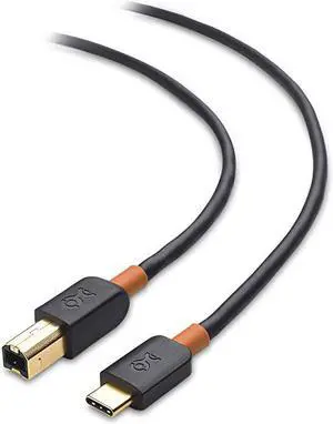 USB C Printer (USB C to USB B Cable, USB-C to Printer Cable) in Black 6.6 Feet