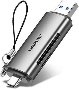 SD Card Reader USB Type C USB 30 OTG Memory Card Adapter Portable 2 Slots for TF SD Micro SD SDXC SDHC MMC RSMMC Micro SDXC Micro SDHC UHSI for Mac Windows Linux PC Laptop