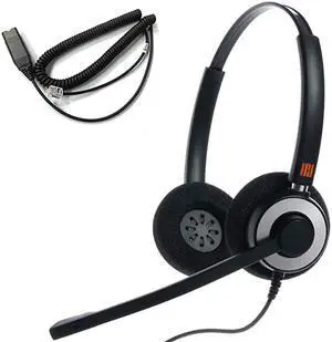 IPH165 Binaural Noise CancelingCorded Headset wit HIS02 Cable for Avaya IP 160816169608G 9611G 9610 9620 9620L 9620C 9630 9630G 9640 9640G 9650 9670 IP Phones