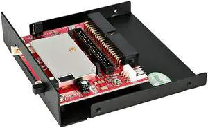com 35in Drive Bay IDE to Single CF SSD Adapter Card Reader 35BAYCF2IDE