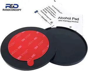 80mm 3M VHB Adhesive Dashboard Pad Mounting Disk for Suction Cup Phone Mount & Garmin GPS Suction Mount | 3.15" Wide Diameter 2 Pcs