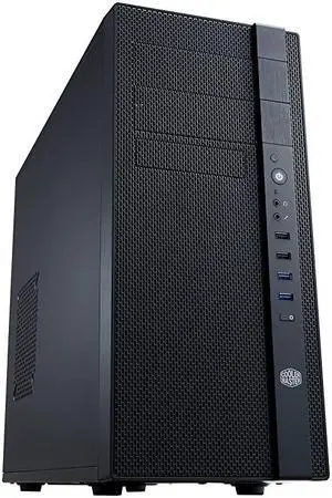 N400 NSE-400-KKN2 Mid-Tower Fully Meshed Front Panel Computer Case (Midnight Black)