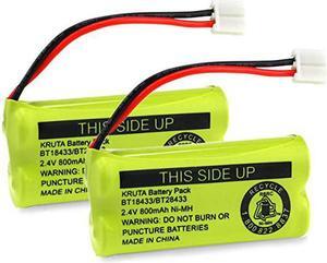 BT18433/BT28433 BT184342 BT284342 BT1011 BT-1011 800mAh 2.4V Replacement Cordless Phone Battery Compatible with CS6209 CS6219 CS6229 DS6151 89-1330-01-00 CPH-515D