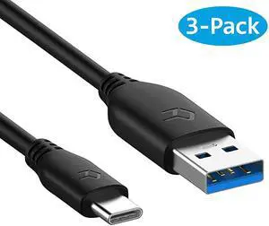 USBC to USBA 30 Cable Type C Charging and Data Transfer 3Pack 3 Feet USBC to USBA 30 Cable Type C Charging and Data Transfer 3Pack 3 Feet