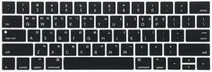 Korean Ultra Thin Silicone Keyboard Protector Cover Skin for Apple MacBook Pro Touch Bar Retina 13Inch 15Inch Model A1706 A1707 A1989 A1990 A2159 2016 2017 2018 2019 Release Black