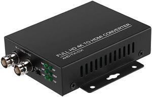 to HDMI Converter Adapter Full HD 4K 720P1080P3MP4MP5MP8MP BNC to HDMI Video Converter for Monitor HDTV DVRs Convert TVI CVI AHD CVBS BNC Video Signal to HDMI