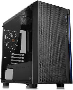 Versa H18 Tempered Glass Black Spcc Micro ATX Gaming Computer Case CA-1J4-00S1WN-01