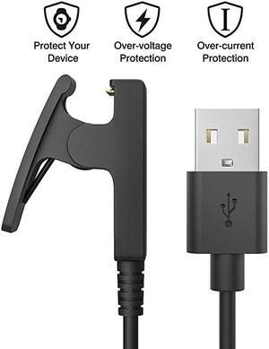 Clip Compatible with Garmin Approach S20 GPS Golf Watch and Forerunner 230 235 630 35 645 735xt GPS Running Watch USB Data Sync Charge Cradle Dock Charger Clip Cable Black