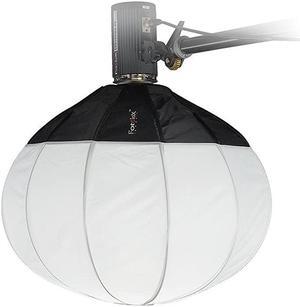 Lantern Softbox 26in (65cm) Globe - Collapsible Globe Softbox with Quantum Qflash Speedring for Quantum, Trio Flash and Compatible