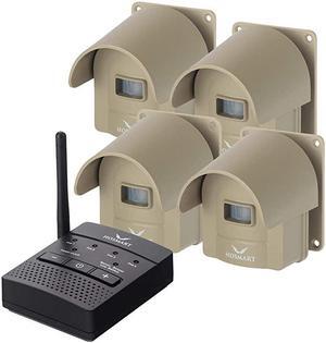 Mile Hosmart Rechargable Driveway Alarm Wireless Sensor System Driveway Sensor Alert System Weatherproof Security Outdoor Motion Sensor Detector