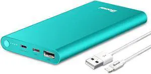 Portable Charger  Power Bank 12000mAh AluminumTravelPowerful USB C High Speed 30A InputOutput Compatible iPhone 1212 Pro Max11XR Samsung iPad8 Pin Charging Cable Included