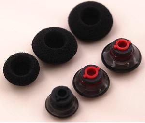 Earbuds Eartips Kit Replacement for Plantronics Voyager 5200 Small Medium Large 3 Size Ear Gels Tips and Foam Cover for Plantronics Voyager 5200 Eartip Kit 3 Pack Gray Red