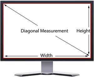 Screen Filter and Anti Glare for 24 Inches Desktop Computer Widescreen Monitor with Aspect Ratio 1609 Please Check Dimension Carefully