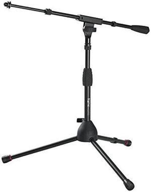 Short Tripod Base Microphone Stand with Soft Grip Twist Clutch Boom Arm and Both 38quot and 58quot Adapters GFWMIC2621