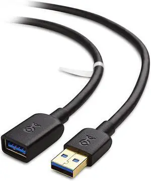 USB to USB Extension USB 30 Extension in Black 6 Feet for Oculus Rift HTC Vive Playstation VR Headset and More