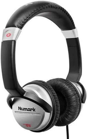 HF125 | UltraPortable Professional DJ Headphones With 6ft Cable 40mm Drivers for Extended Response Closed Back Design for Superior Isolation