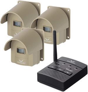 Mile Hosmart Rechargable Driveway Alarm Wireless Sensor System Driveway Sensor Alert System Weatherproof Security Outdoor Motion Sensor Detector