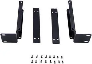 1U Rack Mount Bracket Kit For Shure SLX4 2Wireless Mic System Receiver