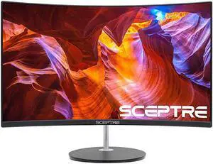 24" Curved 75Hz Gaming LED Monitor Full HD 1080P HDMI VGA Speakers, VESA Wall Mount Ready Metal Black 2019 (C248W-1920RN)