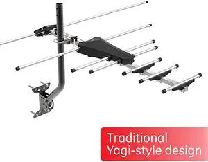 Pro Outdoor Yagi TV Antenna HDTV Antenna Long Ran Antenna Compact Design Digital Yagi Antenna Directional Antenna 4K 1080P VHF UHF 33685