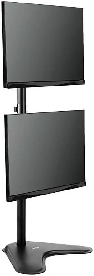 Dual Monitor Desk Stand Freestanding LCD mount Holds in Vertical Position 2 Screens up to 30 STANDV002L