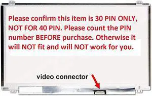 New Replacement LCD Screen for Laptop LED HD Glossy for Dell Inspiron 15 3000 no touchscreen