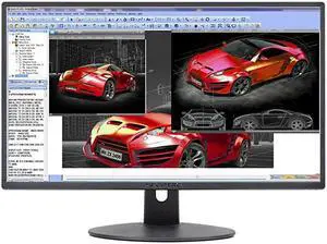 E248W19203R 24 Ultra Thin 75Hz 1080p LED Monitor 2x HDMI VGA Buildin Speakers Metallic Black 2018