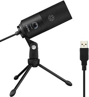 USB Microphone Metal Condenser Recording Microphone for Laptop MAC or Windows Cardioid Studio Recording Vocals Voice OversStreaming Broadcast and YouTube VideosK669B