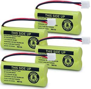 BT18433BT28433 BT184342 BT284342 BT1011 BT1011 Phone Battery Compatible with ATT Vtech CL80109 CS6209 TL90078 BT8300 BATT6010 Uniden CS6219 CS6229 BT1018 BT1022 4Pack