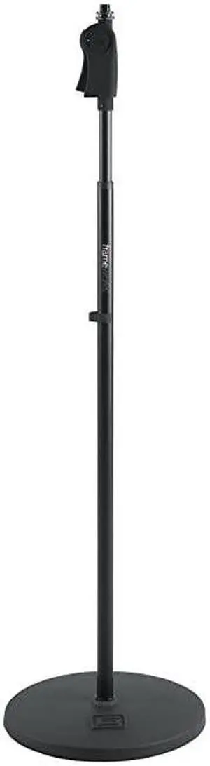 Frameworks Microphone Stand with 12 Weighted Base and Deluxe Soft Grip Squeeze Height Adjustment GFWMIC1201