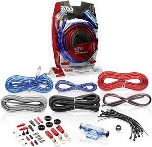 KIT10 4 Gauge Amplifier Installation Wiring Kit - A Car Amplifier Wiring Kit Helps You Make Connections and Brings Power to Your Radio, Subwoofers and Speakers