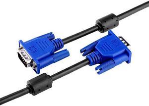 15Pin 5FT Gold Plated DB15 VGA Male to Male Monitor Cable VGA to VGA,HD| Blue| 1.5 Meters