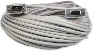 100 Foot DB9 9 Pin Serial RS232 Male Female Extension Cable