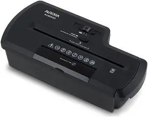 AU800SD Professional Strip Cut Paper ShredderCDCredit Card Shredder Without Wastebasket 8Sheet StripCut No Basket