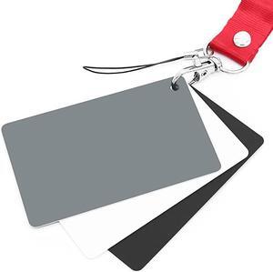 Grey Card White Balance Card 18% Exposure Photography Card Custom Calibration Camera Checker Video, DSLR and Film