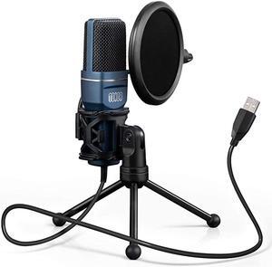 USB Gaming Microphone  Computer Condenser PC Mic with Tripod Stand Pop Filter for Streaming Podcasting Vocal Recording Compatible with iMac PC Laptop Desktop Windows Computer TC777