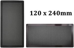 x 2 PC Computer Case Fan Dust Filter Screen Dustproof Case Cover with Magnet Ultra Fine PVC Mesh Black Color 2 Pack
