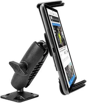 Heavy Duty Drill Base Mount for Note 9 8 iPhone XS Max XS XR X 8 iPad mini Galaxy Tab Retail Black
