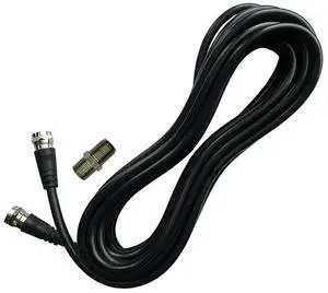 Extention Coaxial Cable 15 Feet with Coaxial Coupler Extend Your Digital TV Antenna Cable
