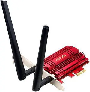 PCEAC56 DualBand 2x2 AC1300 WiFi PCIe Adapter with Heat Sink Detachable Antennas and Antenna Base