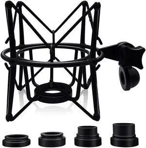 Shock Mount Mic Holder Anti Vibration Spider Shockmount Compatible with Many Recording Condenser s Like AT2020 AT2020 USB+ Samson G Track Pro Rode NT1A Neumann U87 etc