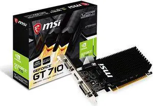GAMING GeForce GT 710 1GB GDRR3 64bit HDCP Support DirectX 12 OpenGL 45 Heat Sink Low Profile Graphics Card GT 710 1GD3H LP GAMING GeForce GT 710 1GB GDRR3 64bit HDCP Support DirectX 12 OpenGL 45 Heat Sink Low Profile Graphics Card GT 710 1GD3H LP
