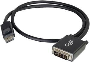 C2G Display Port Cable, Display Port to DVI, Male to Male, Black, 3 Feet (0.91 Meters),  54328