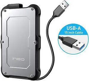 25 inch USB 30 Type A Rugged Waterproof amp Shockproof External Hard Drive Enclosure for 25 inch 95mm amp 7mm SATA HDD SSD T2580 25 inch USB 30 Type A Rugged Waterproof amp Shockproof External Hard Drive Enclosure for 25 inch 95mm amp 7mm SATA HDD SSD T2580