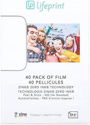 40 Pack of Film for  Augmented Reality Photo and Video Printer 3x45 Zero Ink Sticky Backed Film