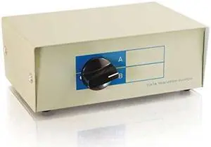 03364 2Port VGA HD15 Manual Switch Box Beige