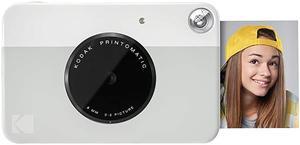PRINTOMATIC Digital Instant Print Camera Grey Full Color Prints On ZINK 2x3 StickyBacked Photo Paper Print Memories Instantly
